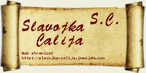 Slavojka Čalija vizit kartica